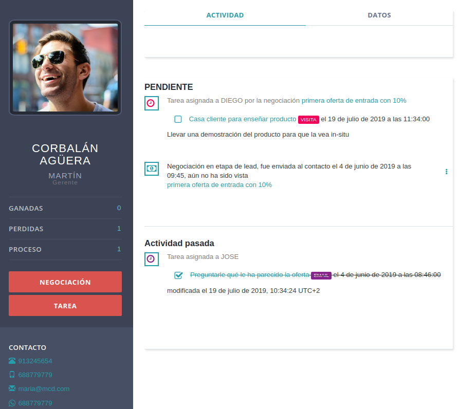 Capture of CRM to check potential leads